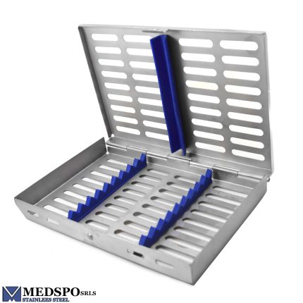 10 Pcs Dental Surgical Sterilization Cassette Racks Box for 10 Instruments Tray